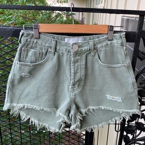 One Teaspoon High Waist Bonita Jean Shorts Women’s 26